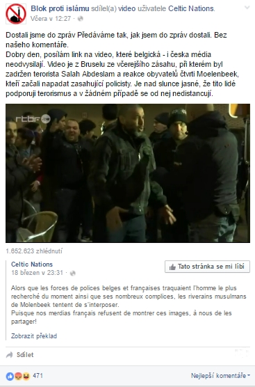 zasah belgie BPI