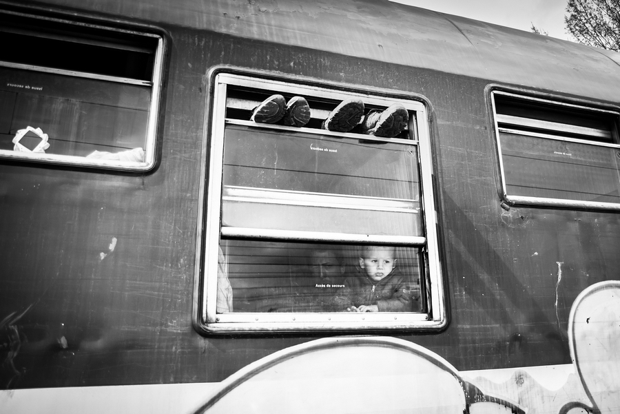 Idomeni 16 of 20 Přespávání v odstavených vagónech